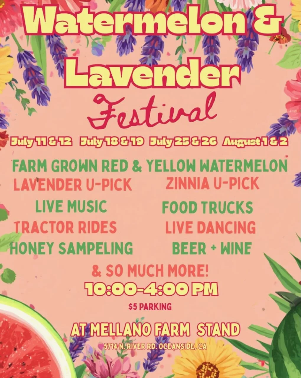 Watermelon &amp; Lavender Festival