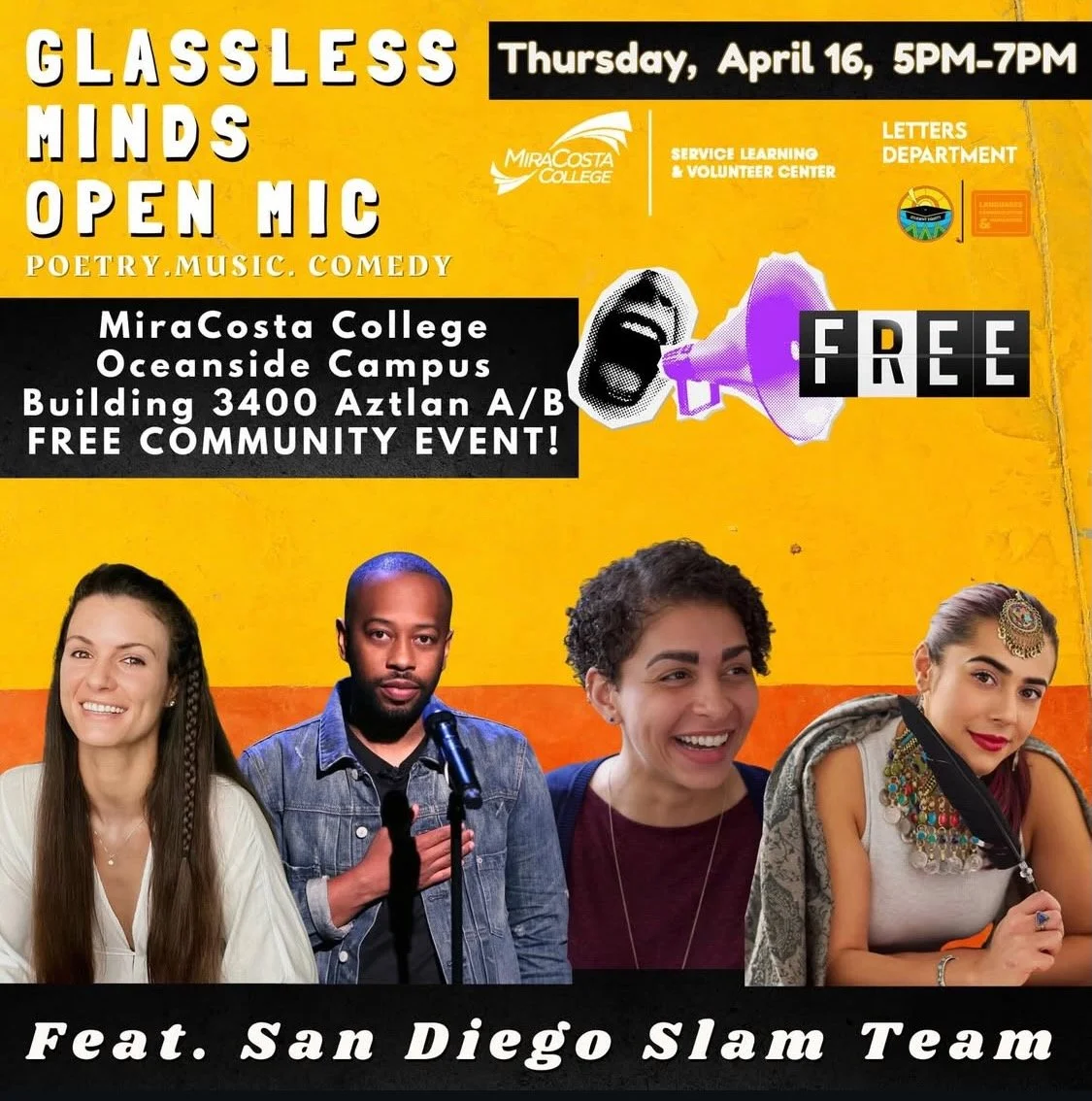 Glassless Minds Open Mic