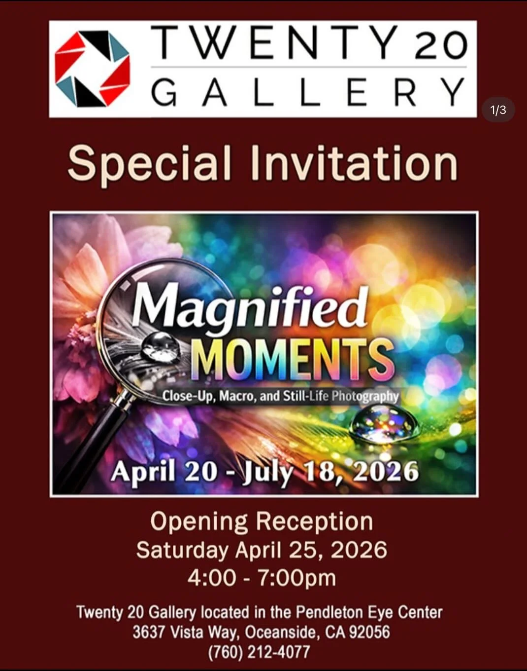 Exhibition Reception: Magnified Moments