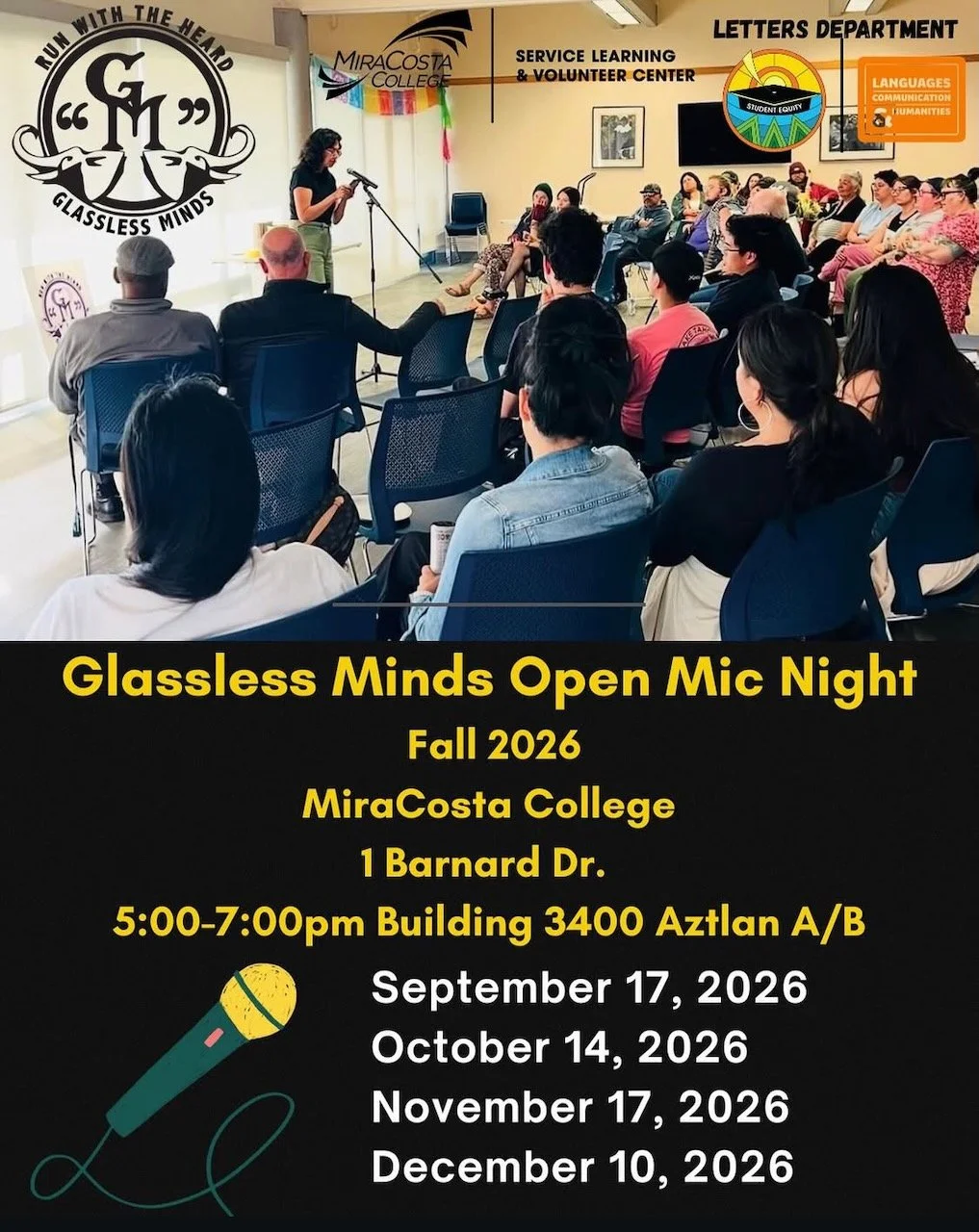 Glassless Minds Open Mic