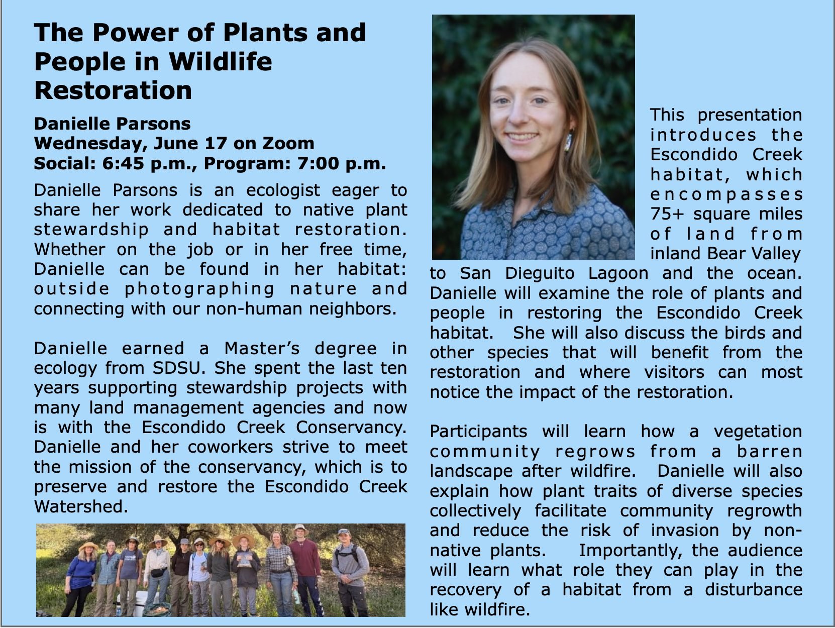 The Power of Plants and People in Wildlife Restoration