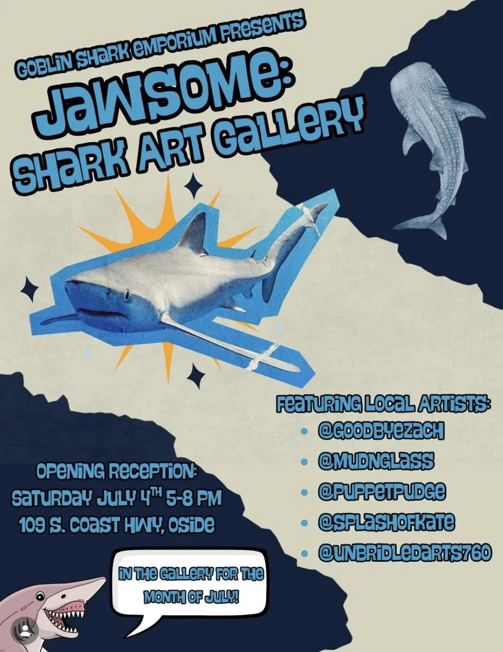 Exhibition Reception: Jawsome: Shark Art