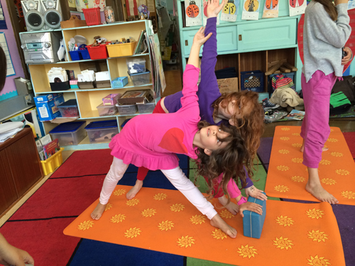 Kids yoga school classroom San Francisco