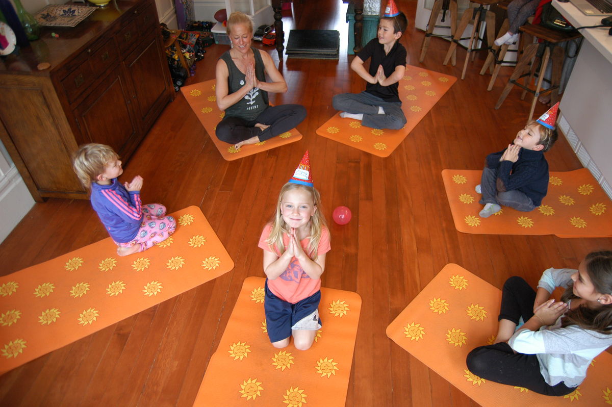 Kids yoga birthday party San Francisco