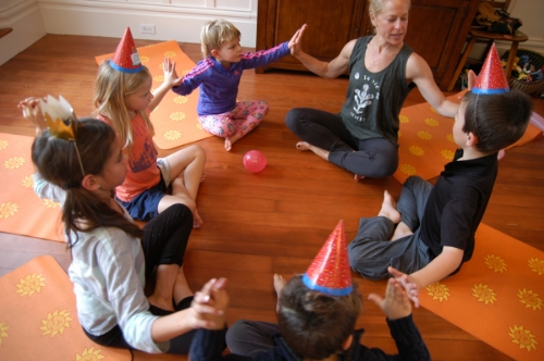 Kids yoga birthday parties San Francisco