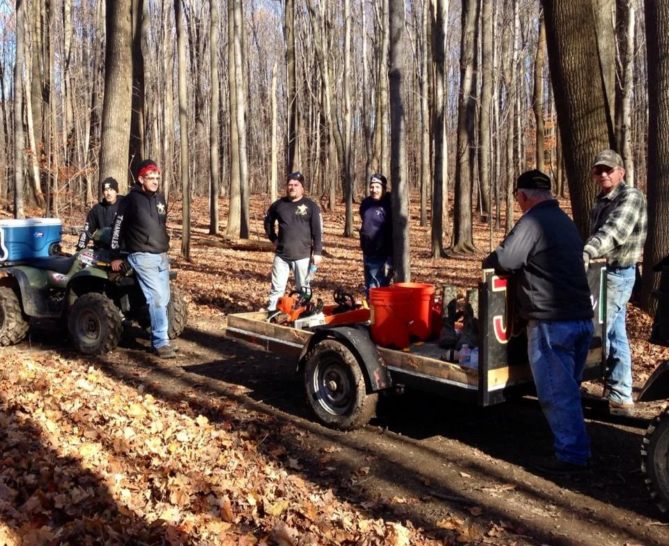 Trail work party