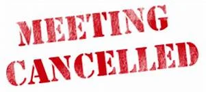 June meeting cancelled