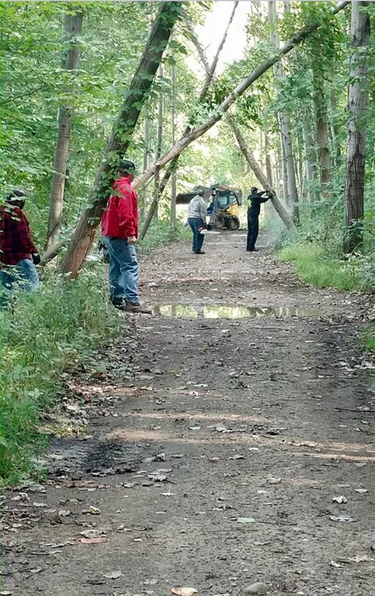 Trail work party