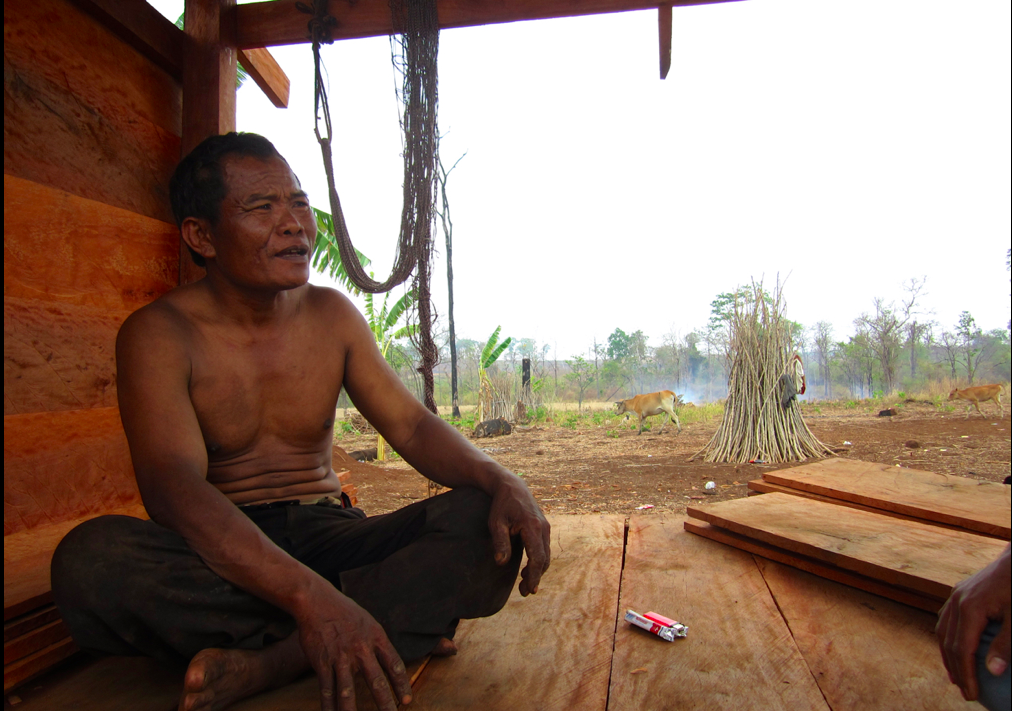 Life is getting better. Really! His ancestral forest lies as a smoking corpse around him and his community is in disarray- their language disappearing and children sniffing glue in town.. ..but the global market is flush with tropical hardwood, rubber and cashew nuts and this indigenous Cambodian lives on more than US$1.90/day.