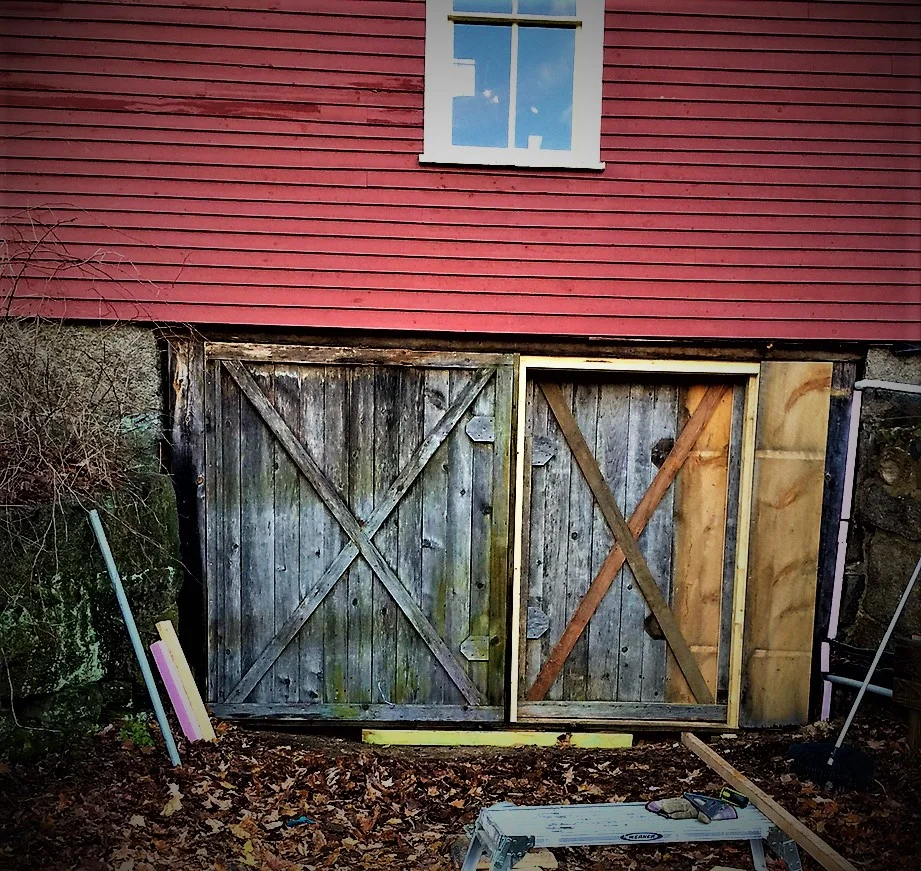 Hayford barn doors that Jim brought back to life. 
