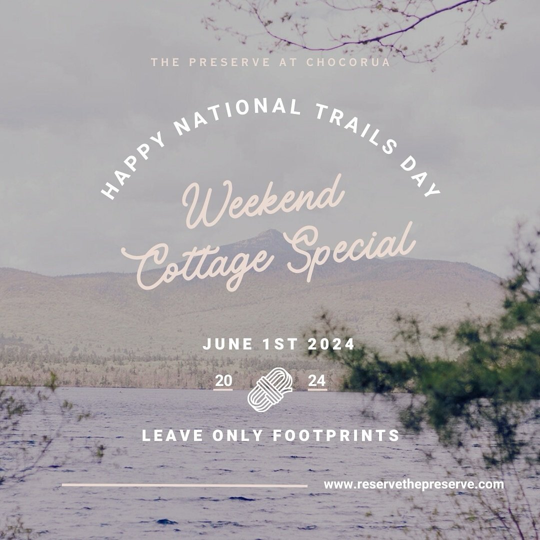 🌲🎉 Celebrate National Trails Day with Us! 🎉🌲

Join us at The Preserve at Chocorua on June 1st for National Trails Day! Whether you&rsquo;re an avid hiker or just love the outdoors, our scenic property offers something for everyone. 🌿🏞️

To make