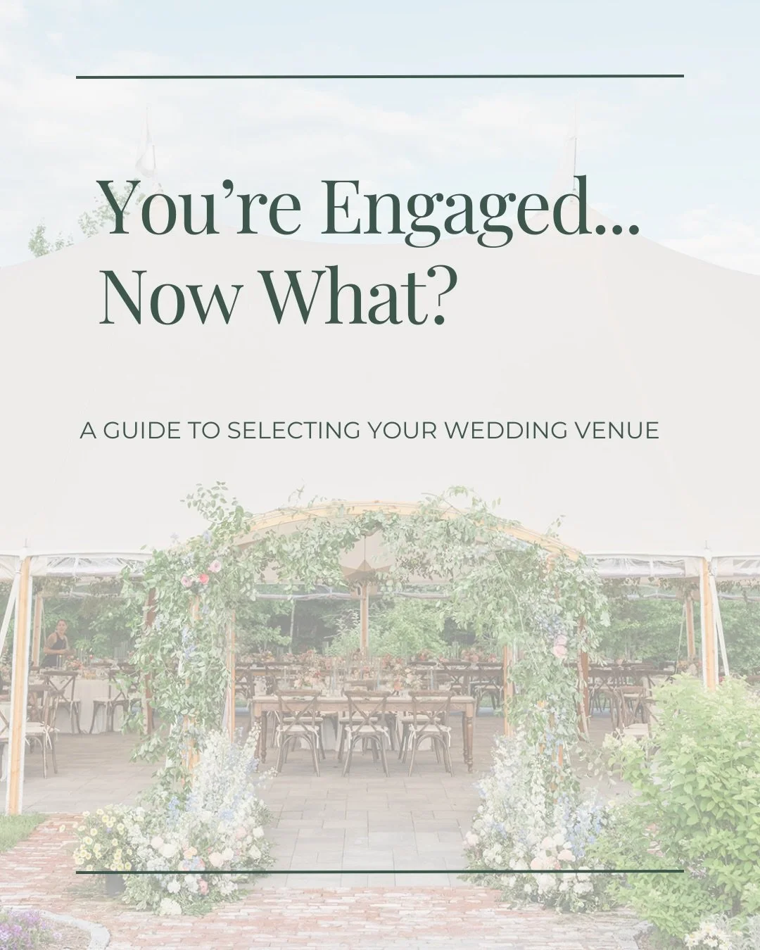 You&rsquo;re engaged&hellip;now what?
Before you break out the spreadsheets and Pinterest boards &mdash; start here.

Choosing your venue sets the tone for everything that follows. The feeling, the flow, the guest experience, the memories you&rsquo;l