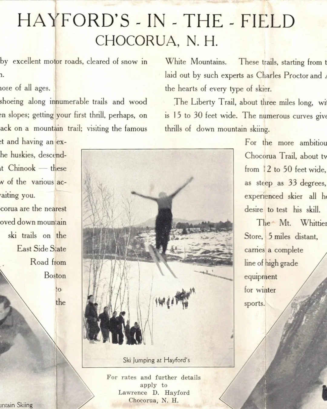 A glimpse into our past. ❄️

The year is 1958&hellip;The Preserve is known as Hayford&rsquo;s in the Field &mdash; where winter meant wooden skis, brave jumps, and visitors drawn to Chocorua for the thrill of the season.

Even then, this land was a p