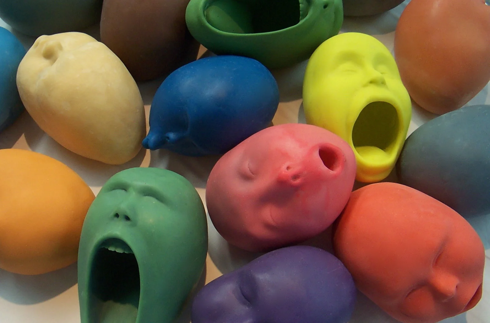 Hot heads (wax screamers and sleepers, detail