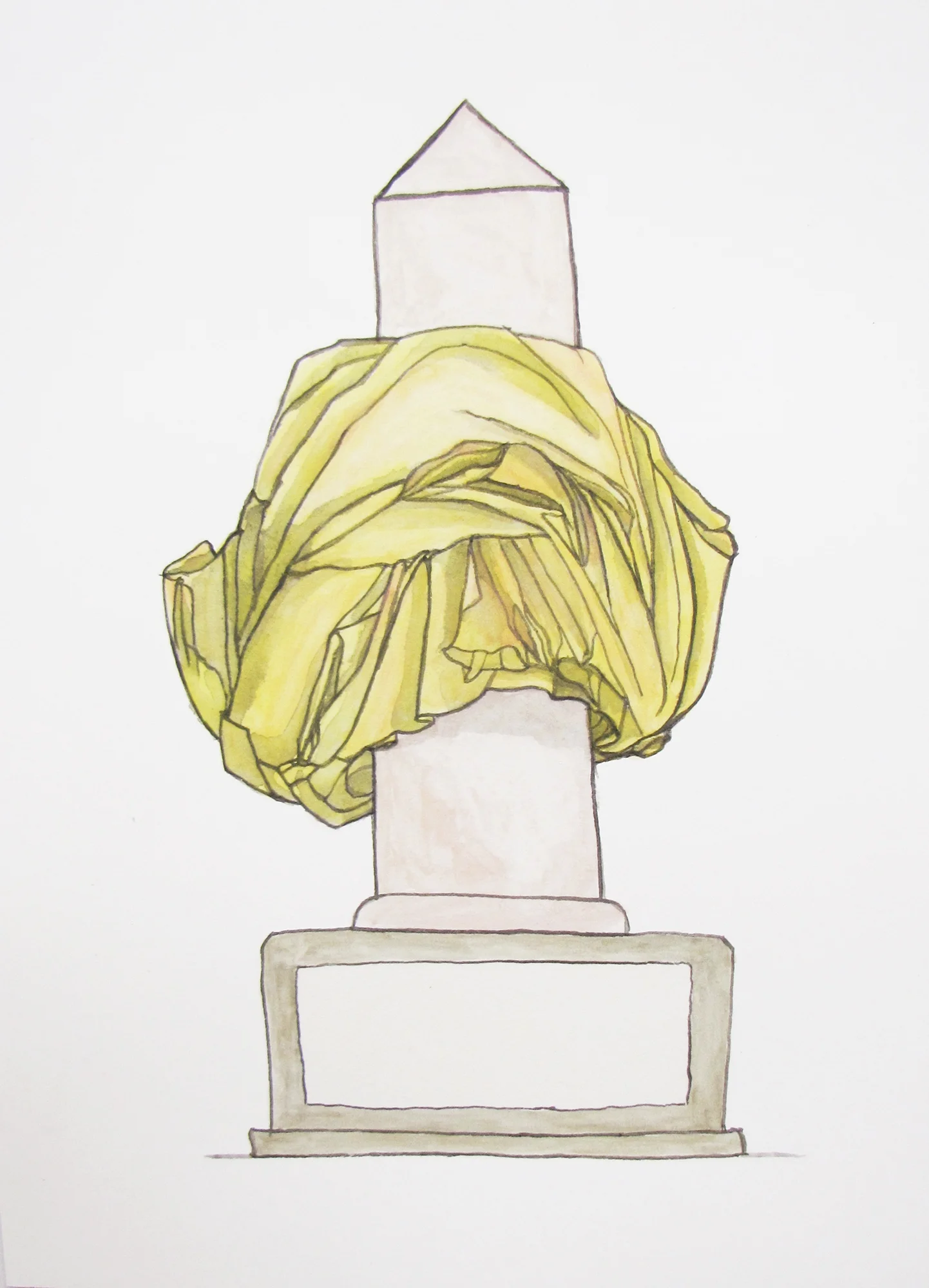 Bust/obelisk I(yellow) 2012