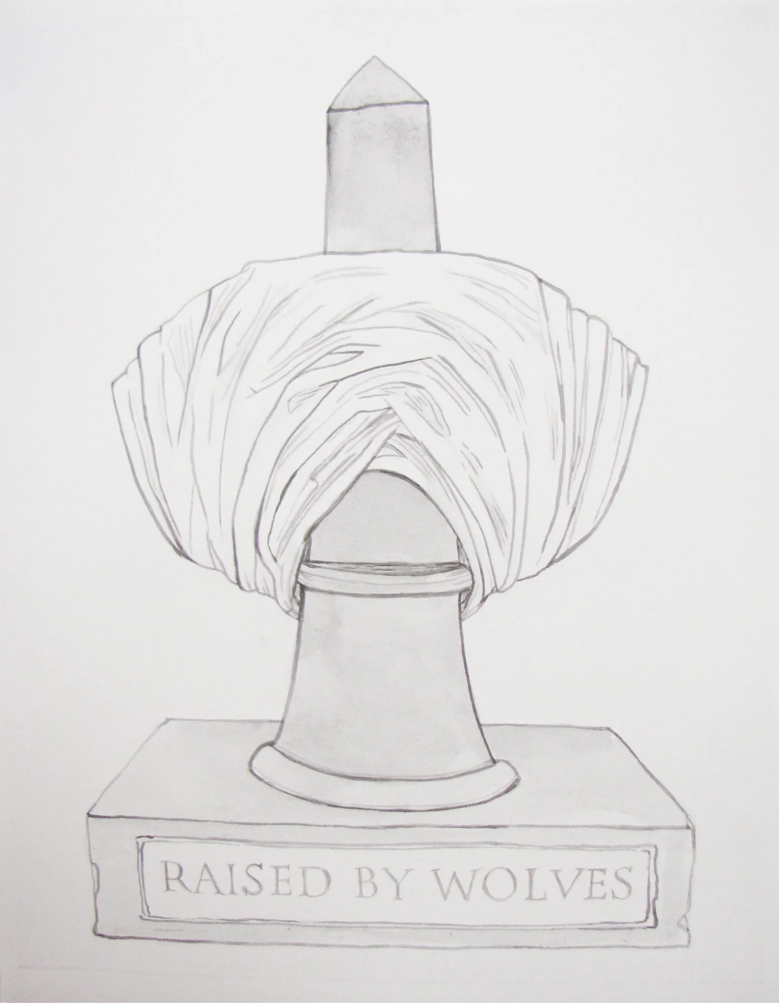 Bust/obelisk III (Raised by wolves) 2012