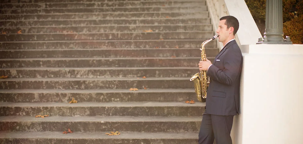 Saxophonist Erik Steighner performs as an award-winning modern classical saxophone soloist, in addition to work in chamber ensembles and orchestras across the country