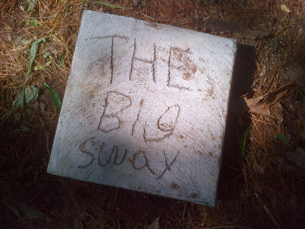 Slab of concrete by Dave Comee. Photo by Joe MacFadzen.