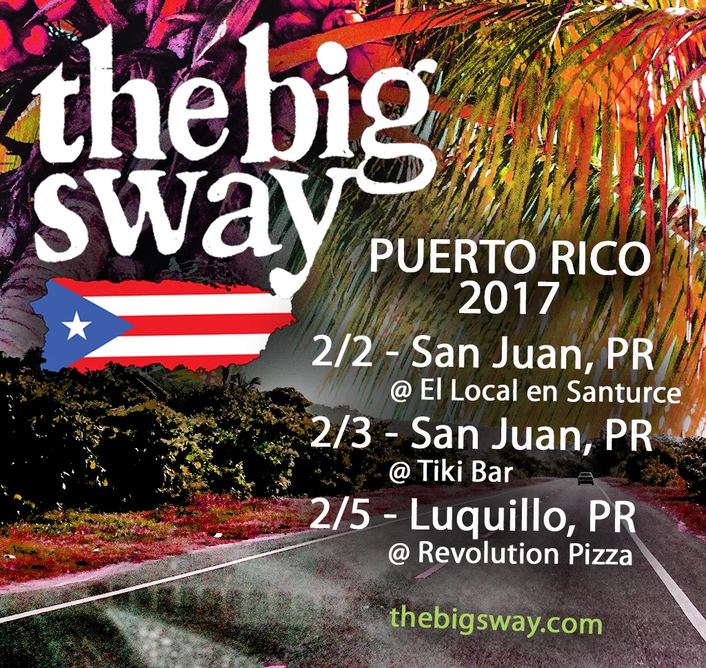 Puerto Rican tour flyer by Joe MacFadzen.
