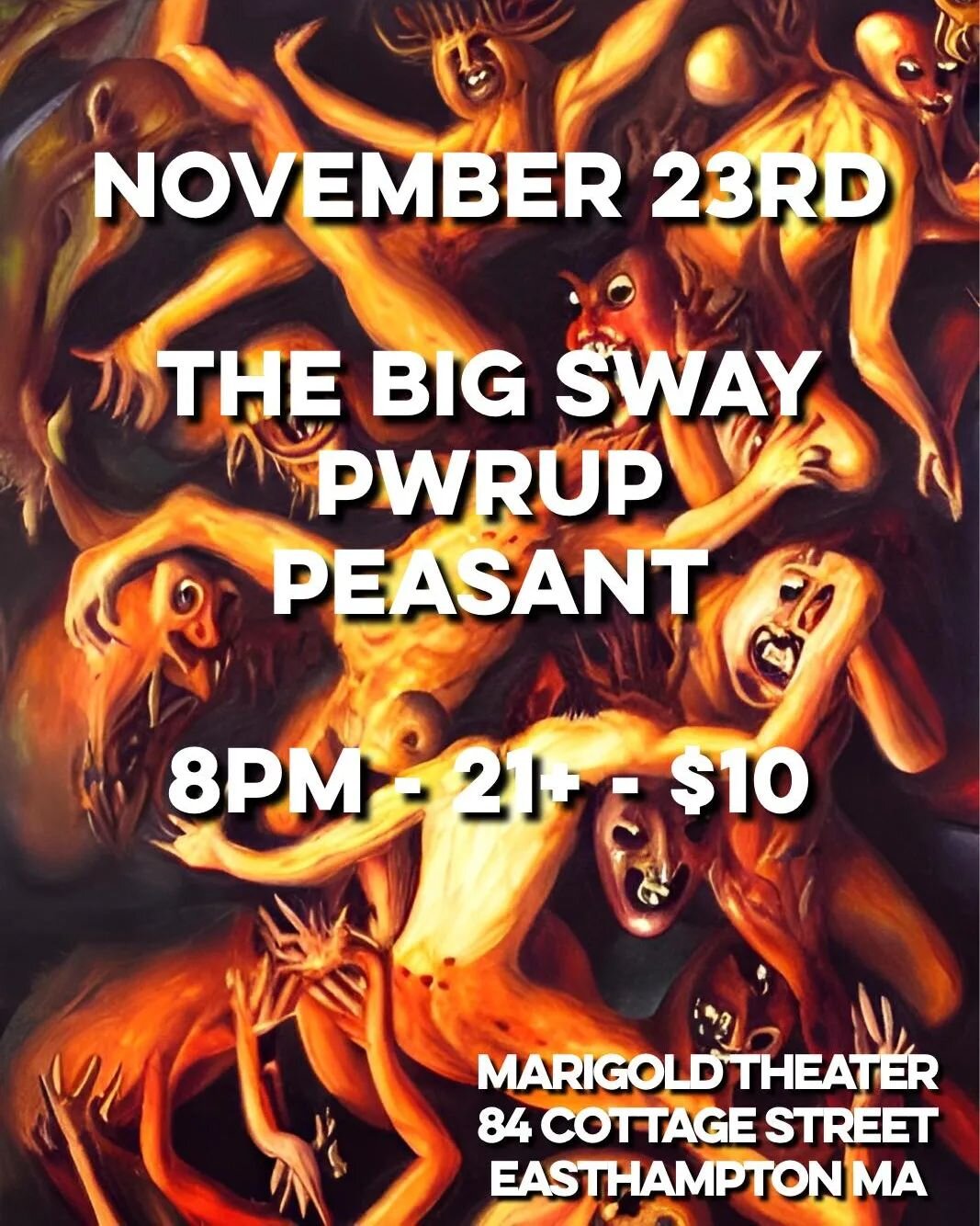 ⚡️We have news! Our hometown album release show is Wed, Nov 23rd at @marigoldtheater with good buddies @pwrupband and @peasant_ct ... This show is set to be an absolute party, so please come celebrate our new album 'We Made This For You' with us the 
