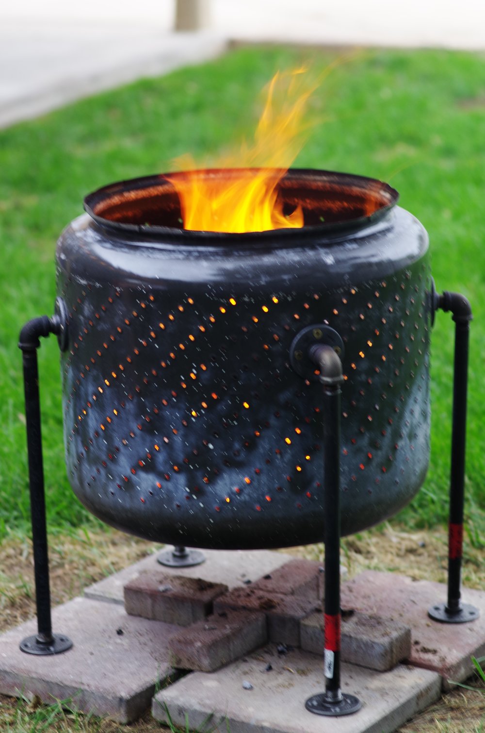 From Washing Machine Drum To Firepit, Washer Tub Fire Pit