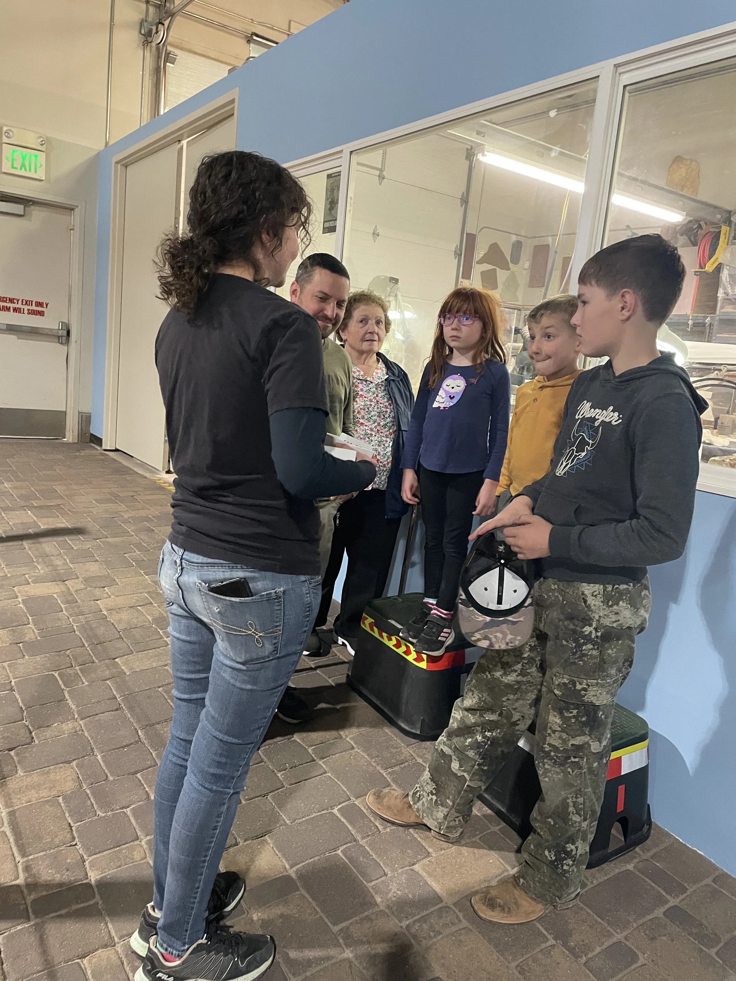 This super kind staff member, Hannah, shared so much information with us! 