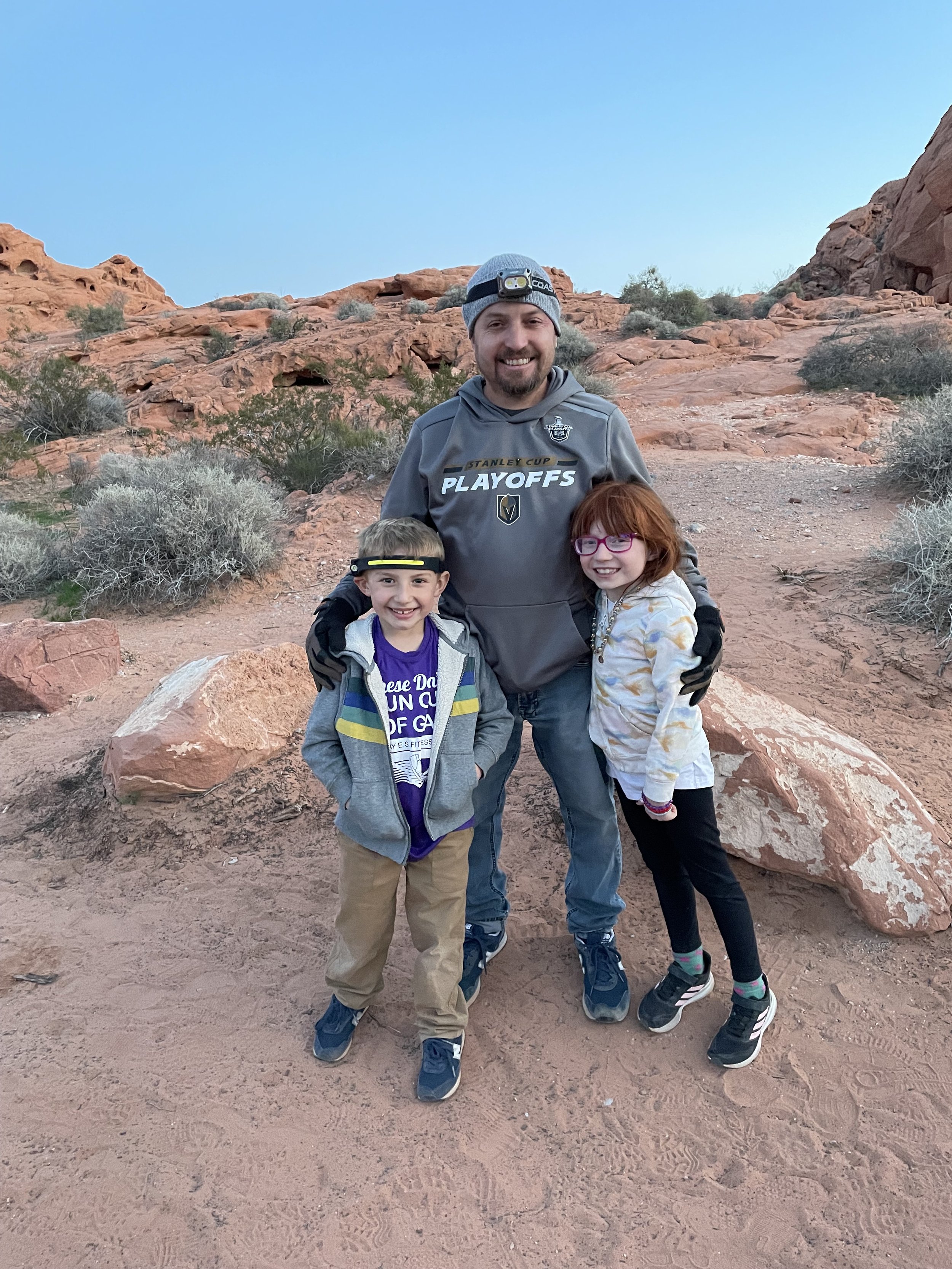 Ready for our night hike along Mouse's Tank