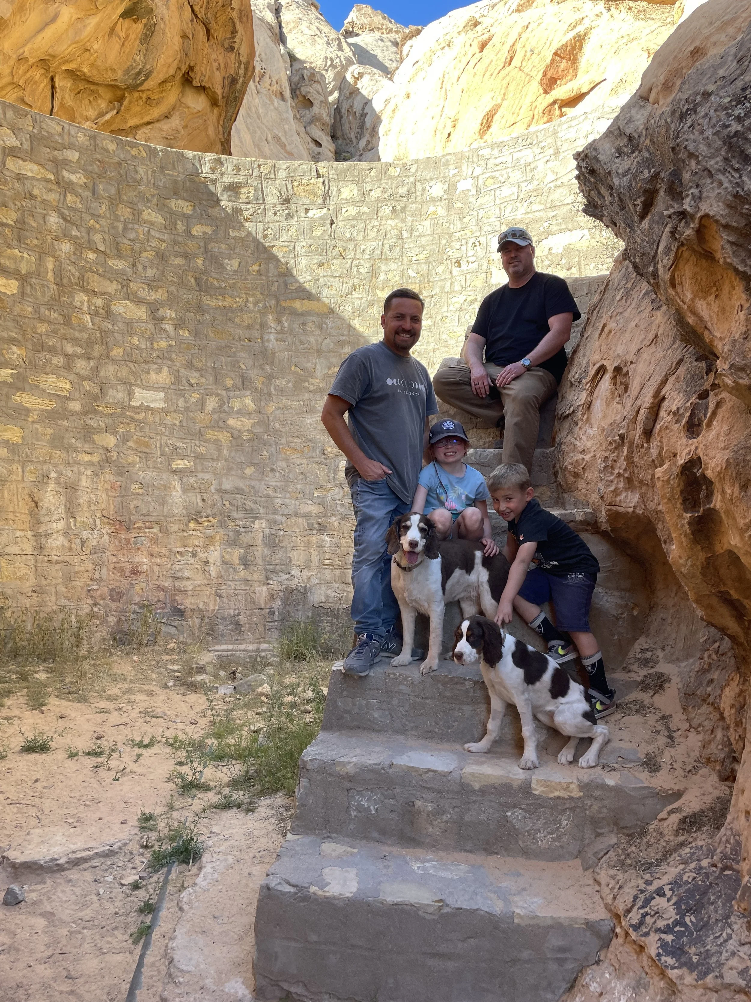 An old dam built by the conservation corps.