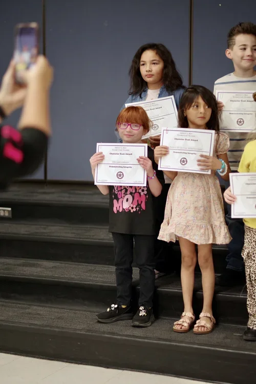 Integrity award at school.