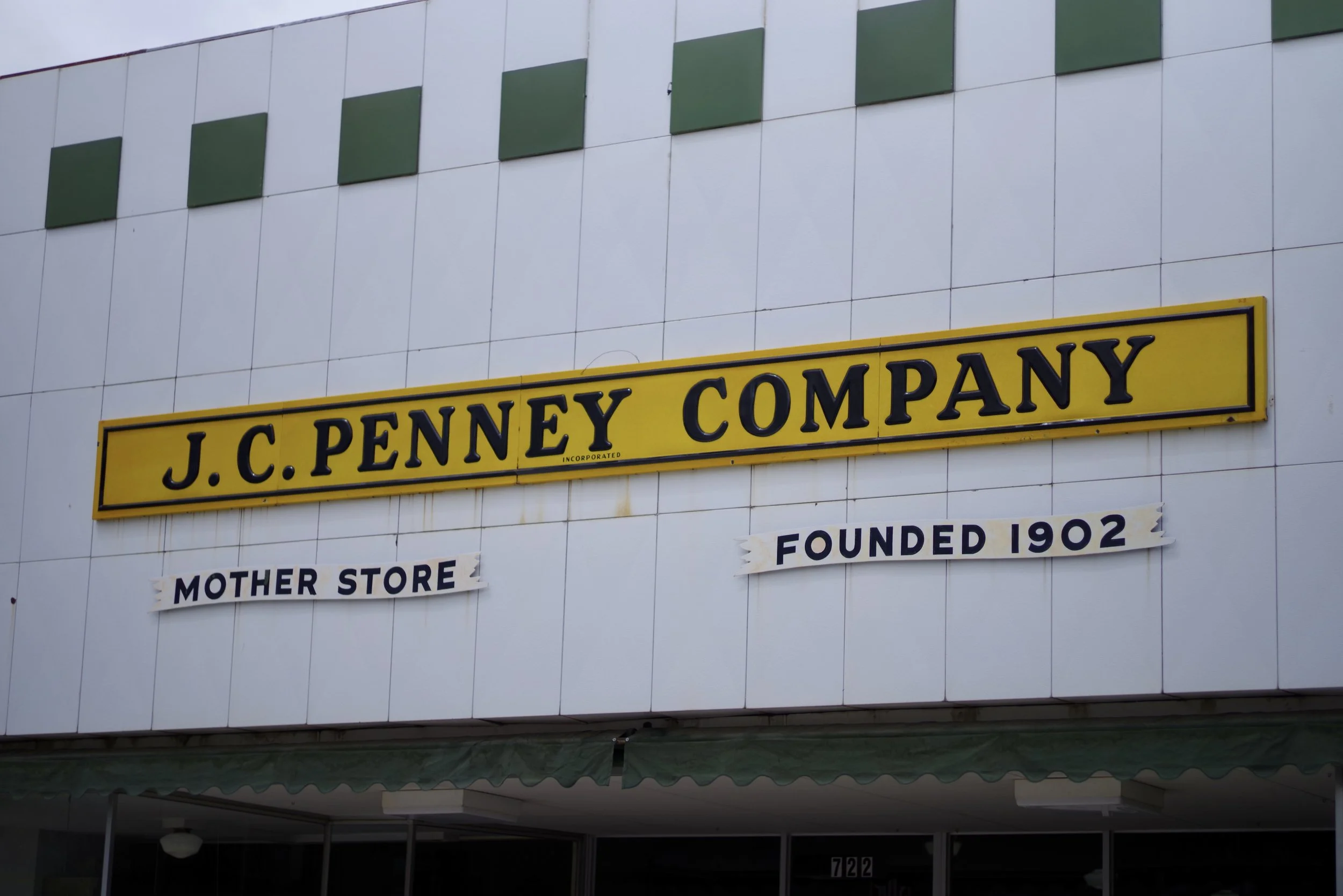 The original JC Penny store in Kemmemer, WY
