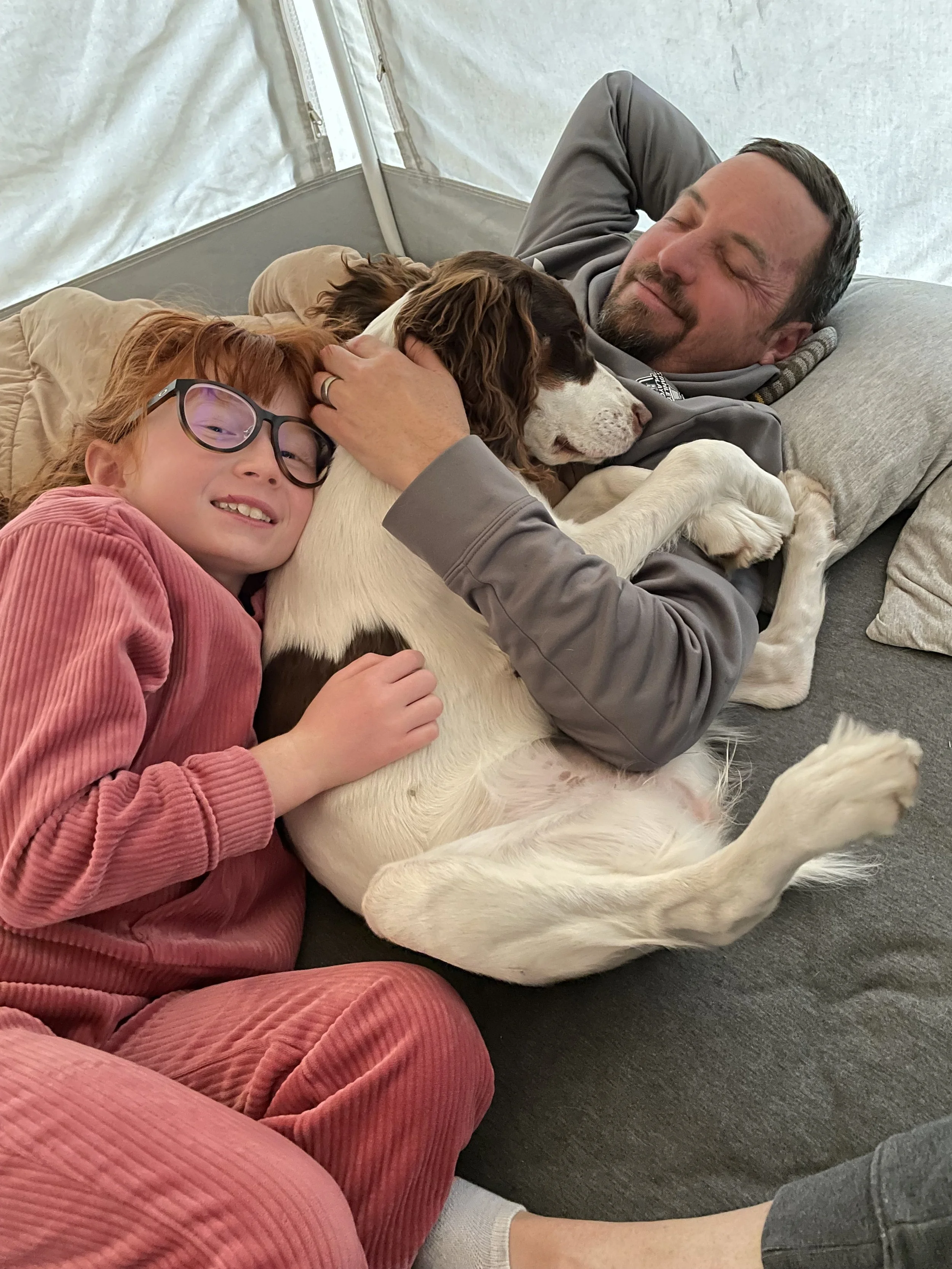 Pepper is such a snuggle bug!