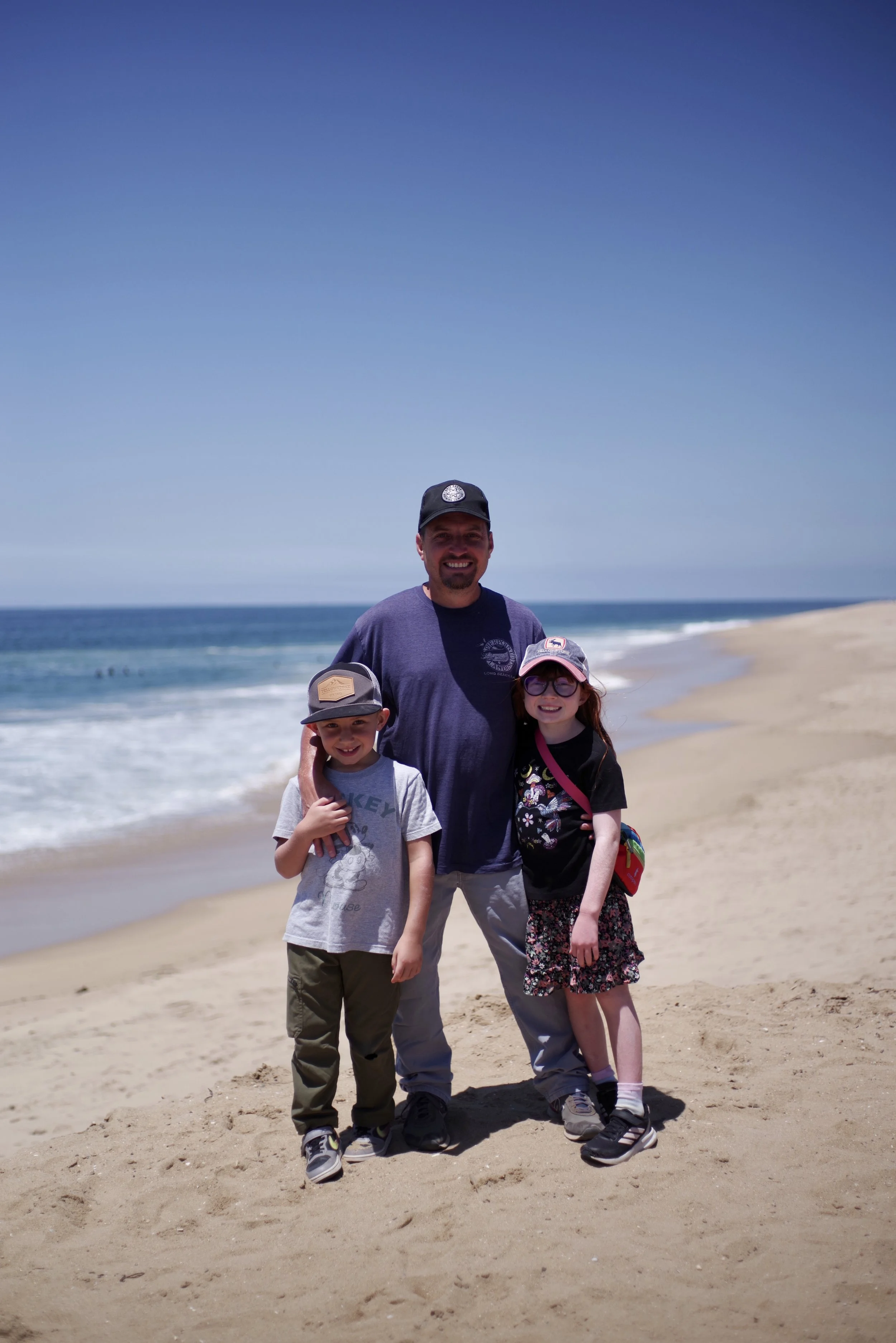 Stop along The Wedge, where surfers enjoy the big waves