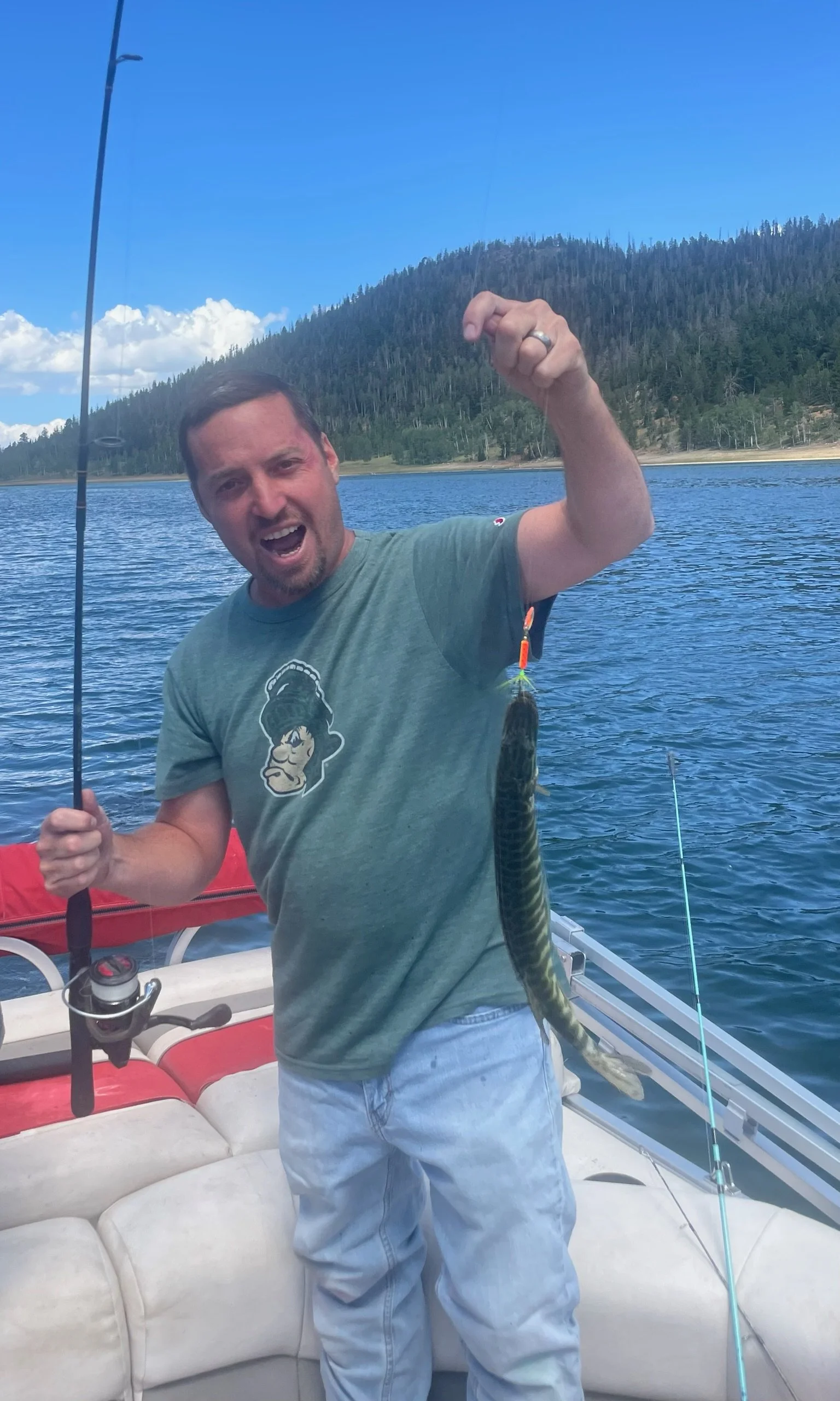 Go Honey! A tiger muskie!