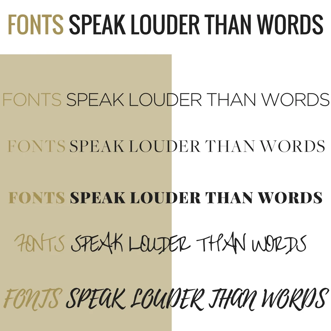 Fonts Speak Louder Than Words