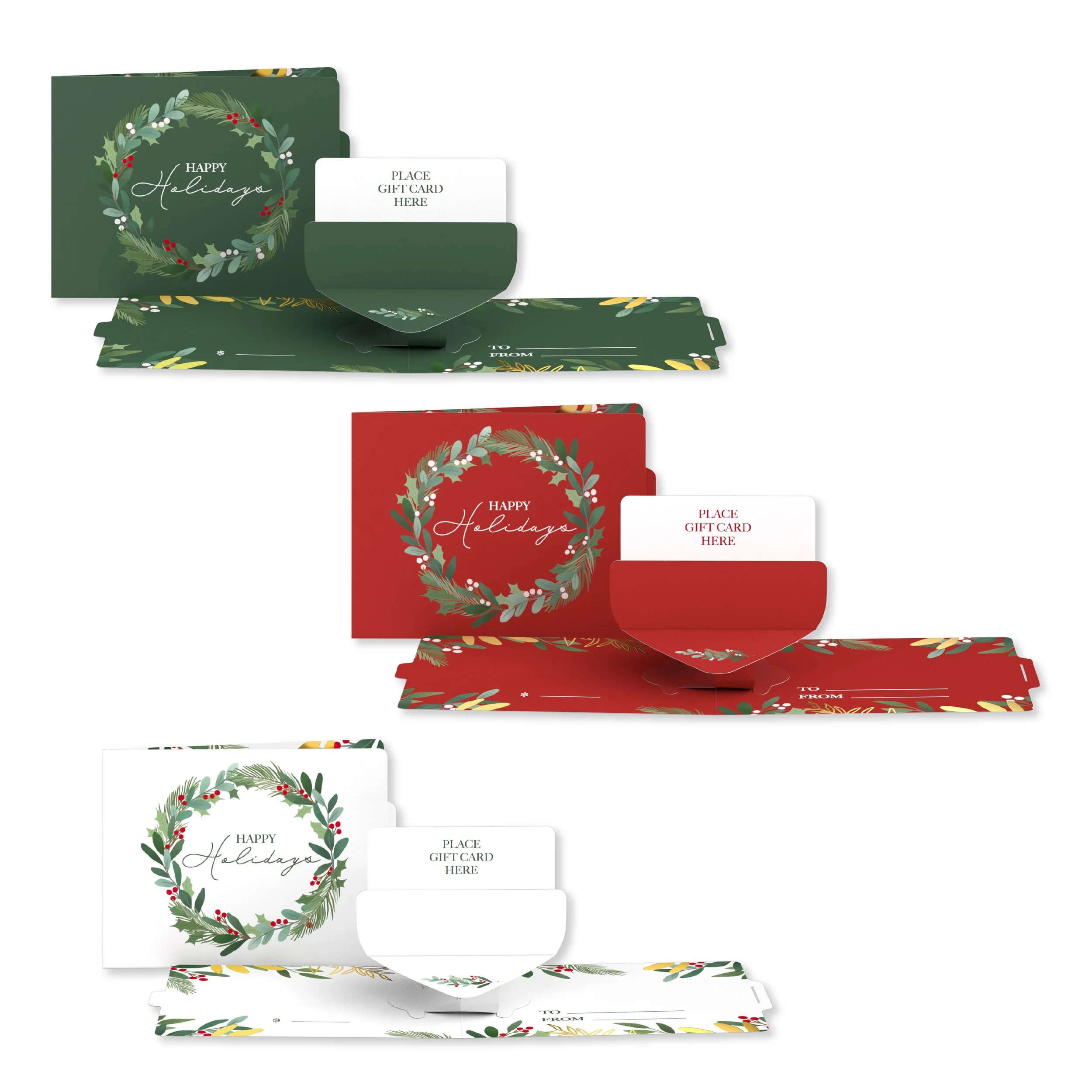 3-Pack Holiday Gift Card Holders