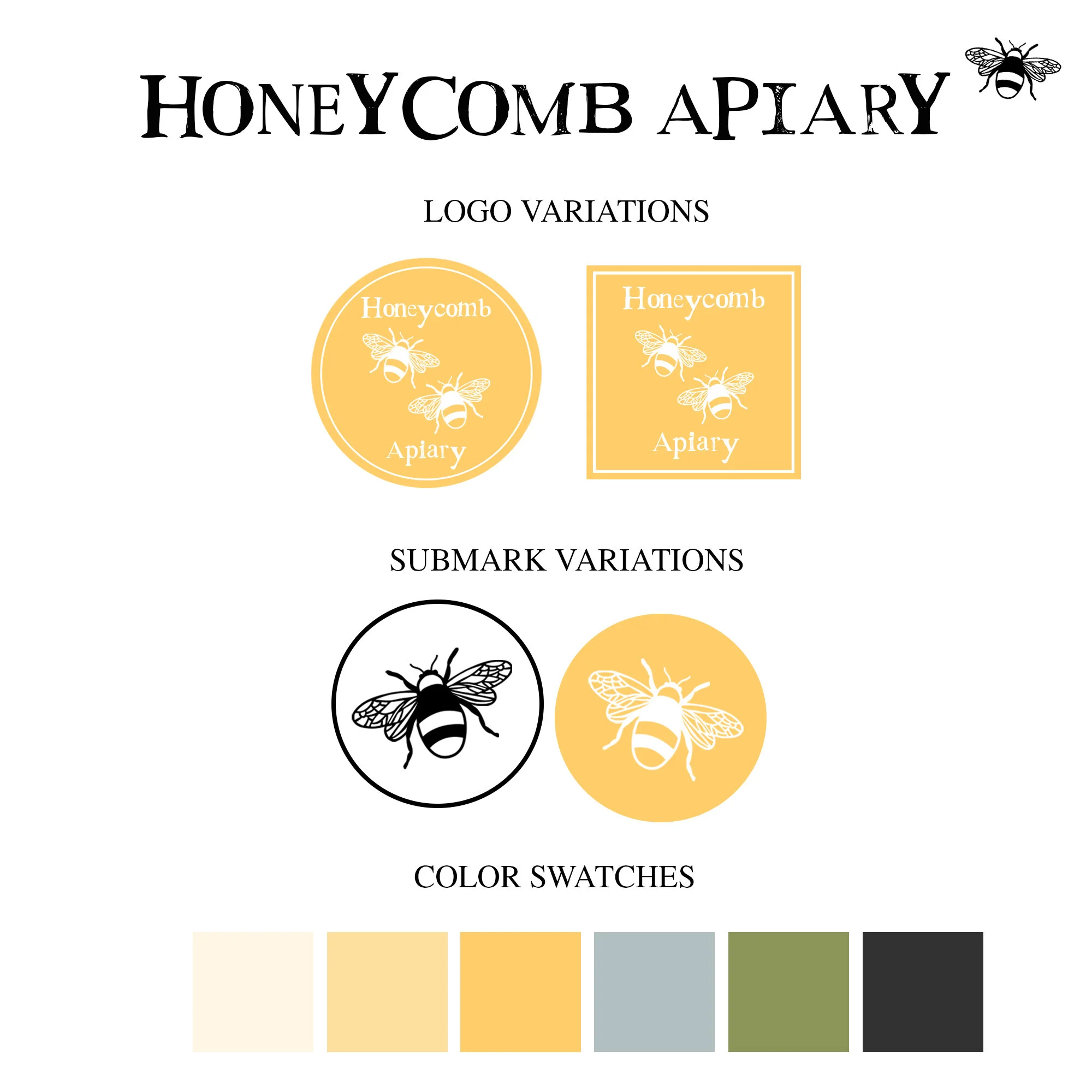 Honeycomb Apiary Branding