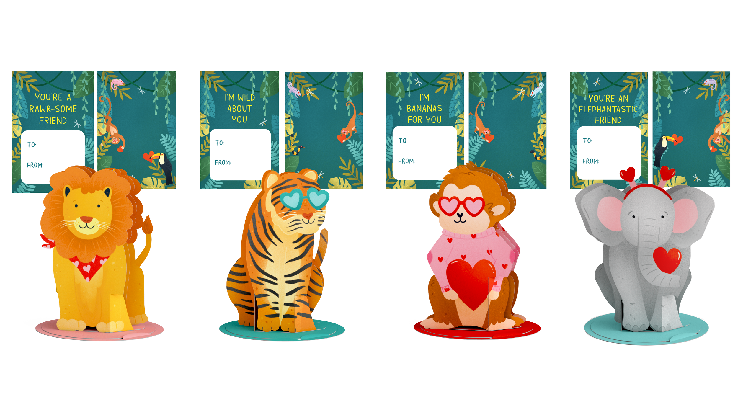 Valentine's Day -  4 Character Classroom Pack