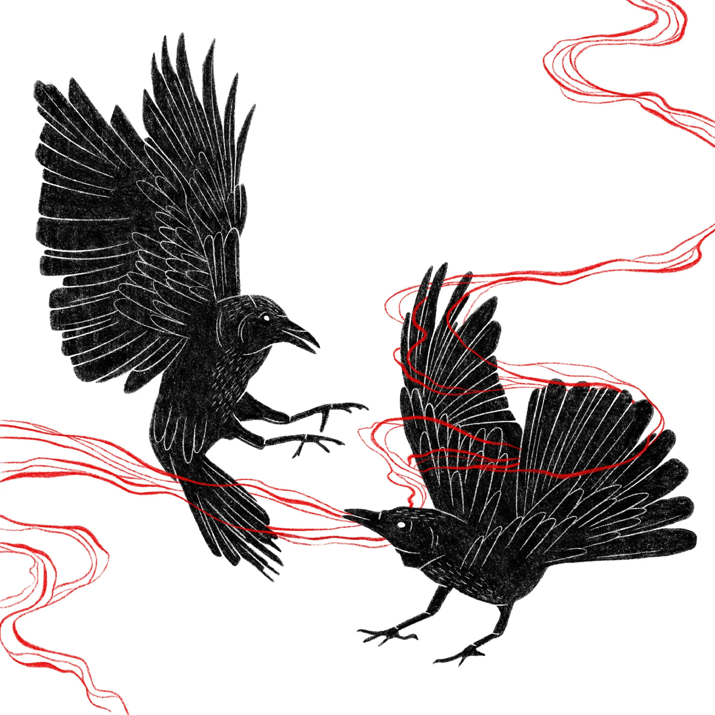 The Woman, The Raven, The Dragon