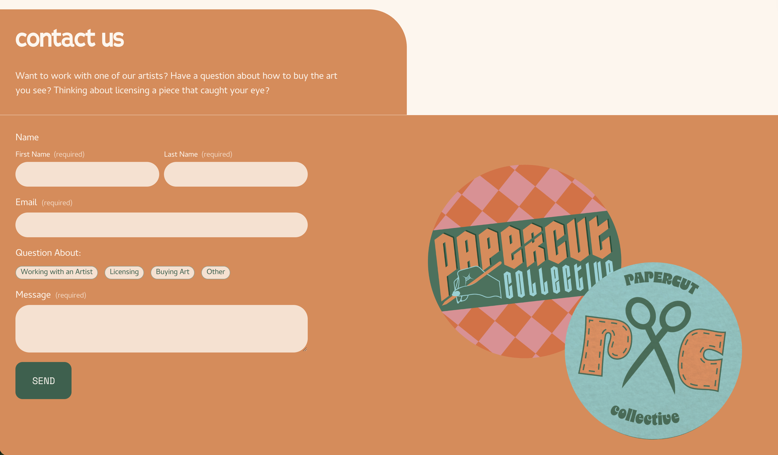 Papercut Collective Web Design