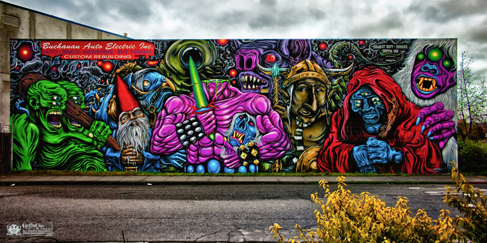 "Mandela Monster Wall" - Oakland