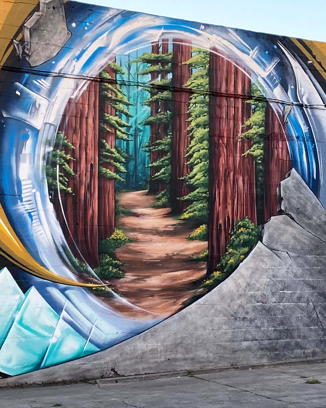 "Redwood City Portal" Mural detail 