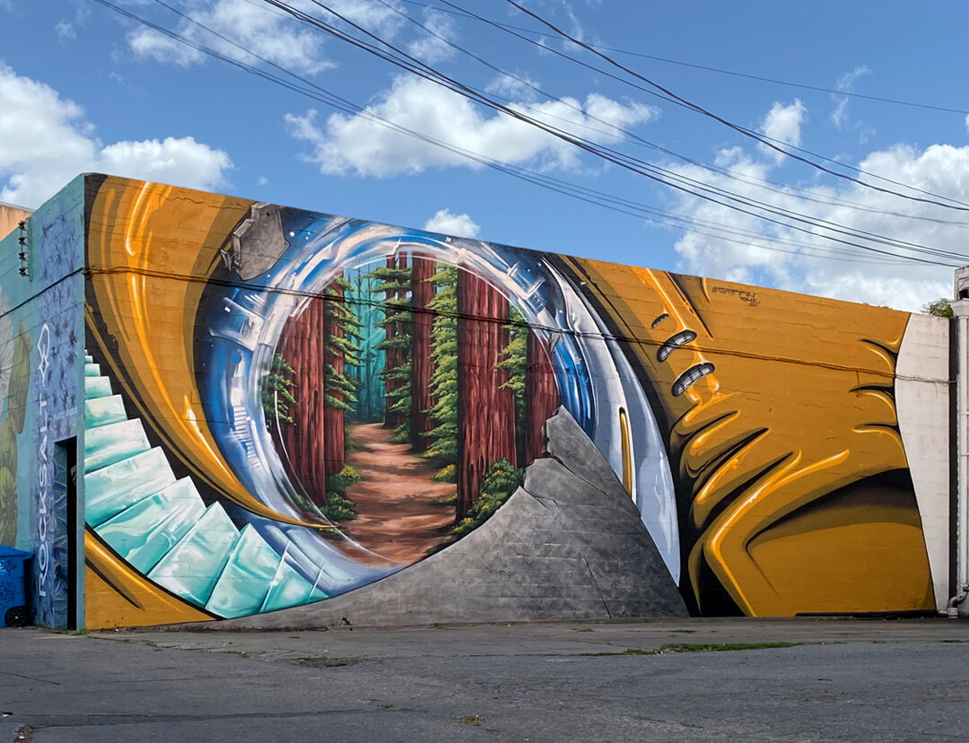 "Redwood City Portal" mural