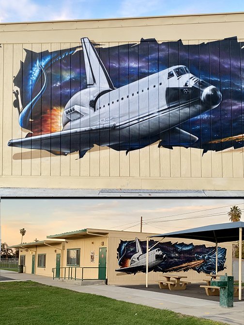 “Endeavor High School Mural"