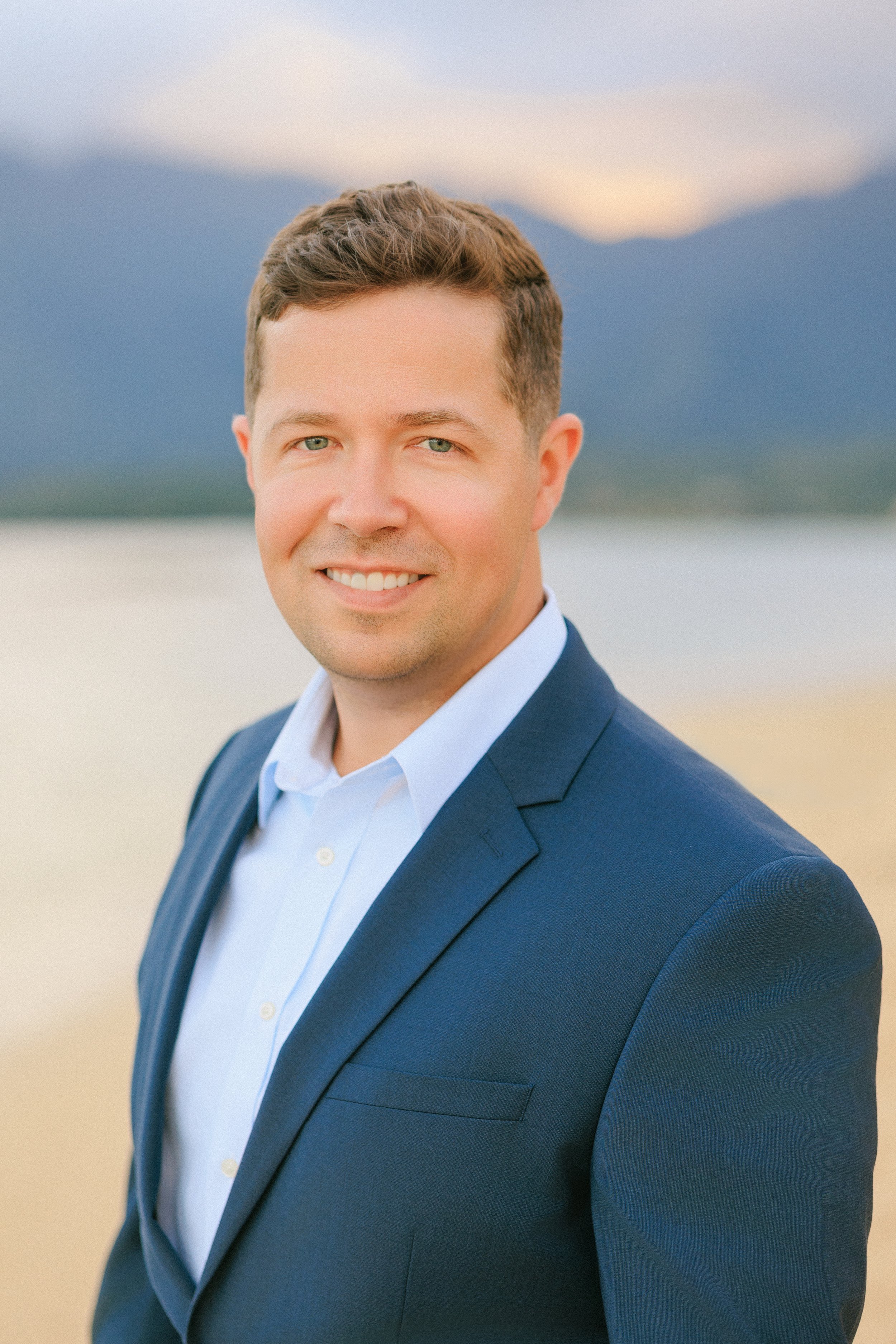 military headshot photographed on Oahu with natural expression and clean composition
