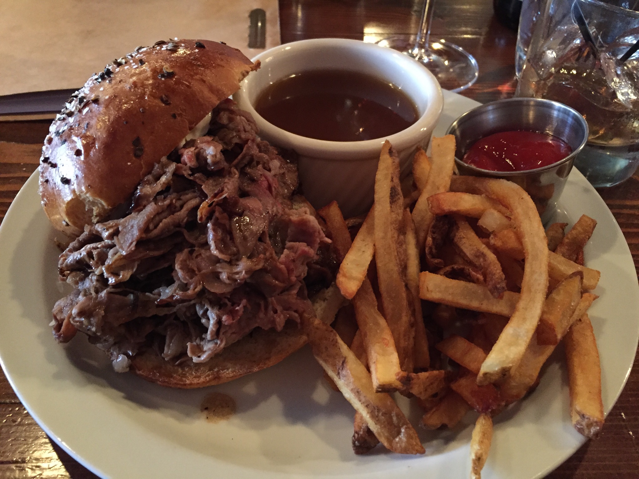 Beef on weck at Boulevard Tavern