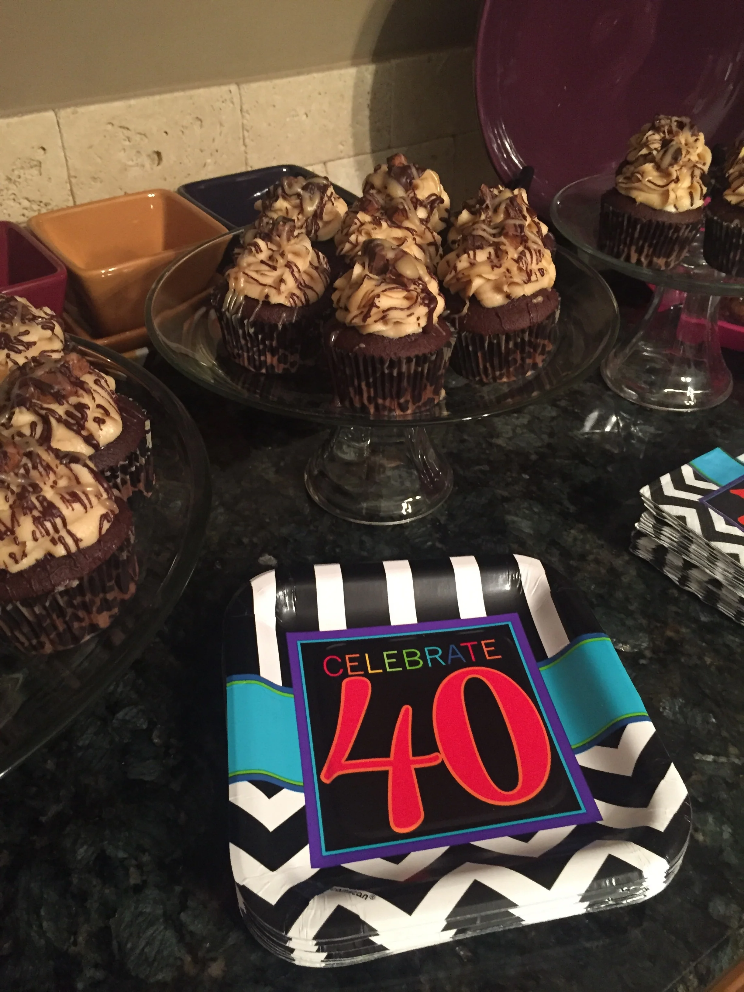 Incredible cupcakes prepared by the one and only Delaina.