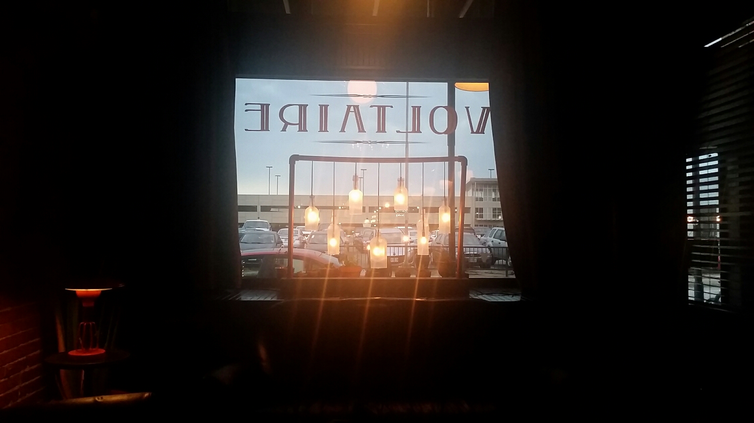 Looking from the inside out. Voltaire.