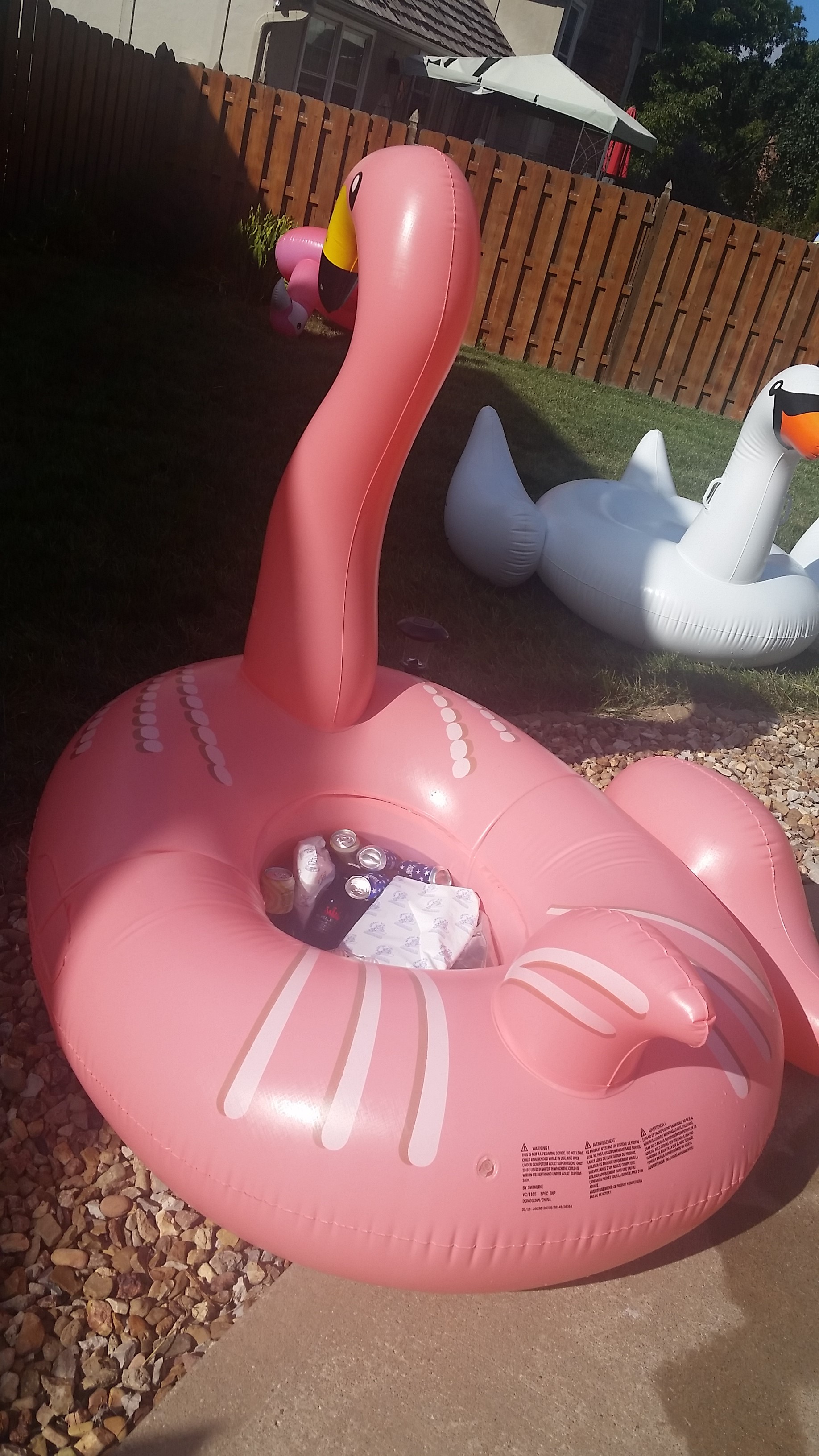 Sans wing and insides, she still keeps the drinks cold!