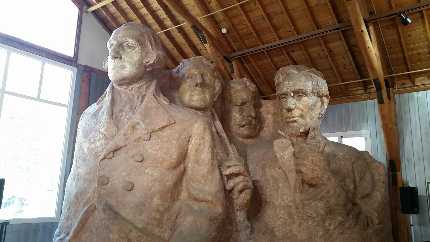 Plaster replica in the Sculptor's Studio - check out the extra detail that had to be scrapped due to poor rock conditions