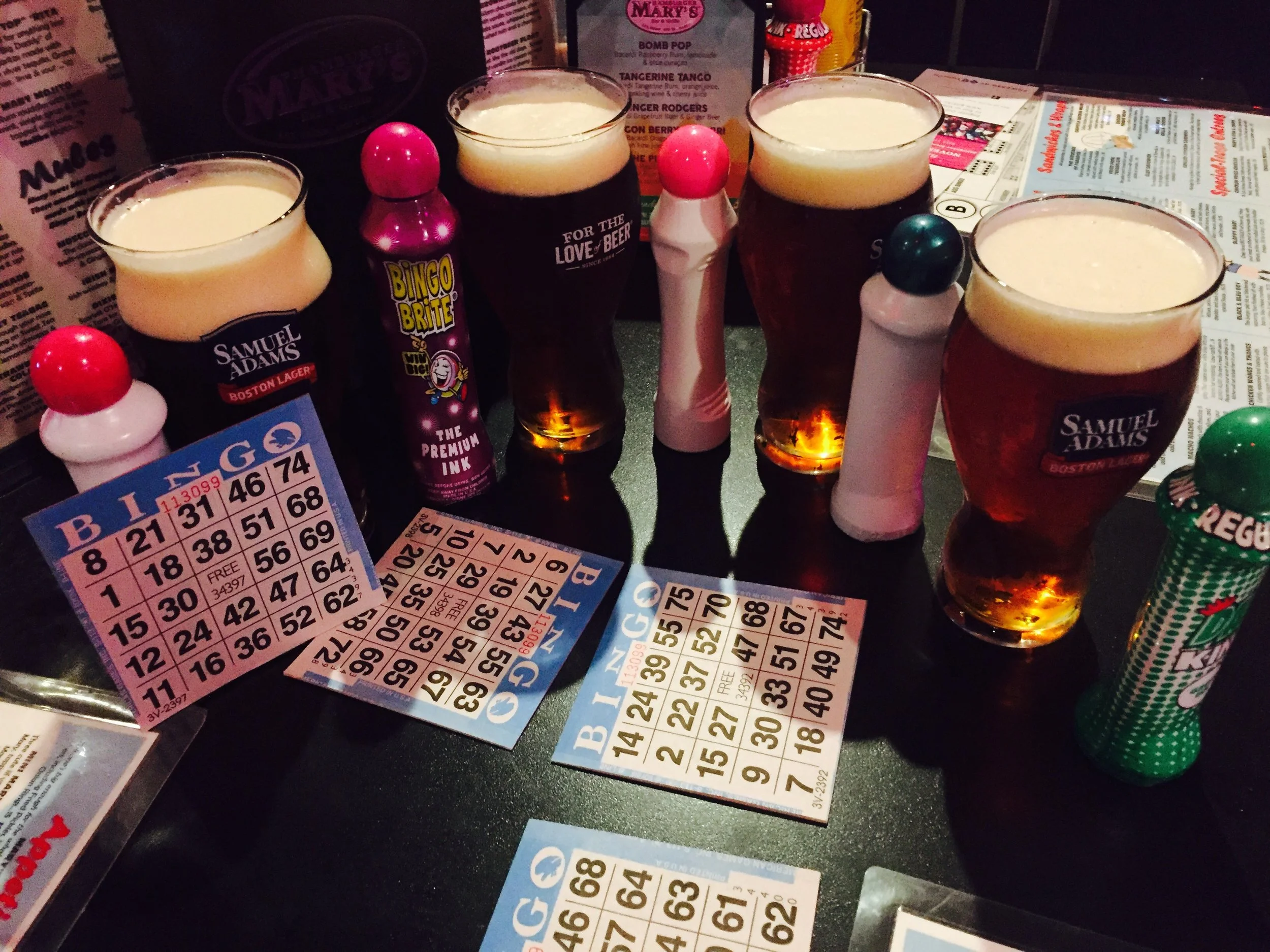 Beers + Drag Bingo = a great Wednesday night!